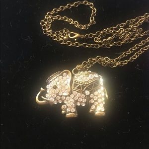 Striking rhinestone elephant